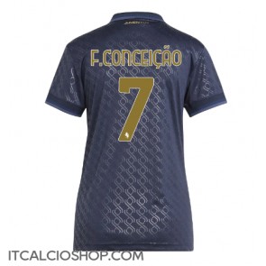 Juventus Francisco Conceicao #7 Terza Maglia Femmina 2024-25 Manica Corta